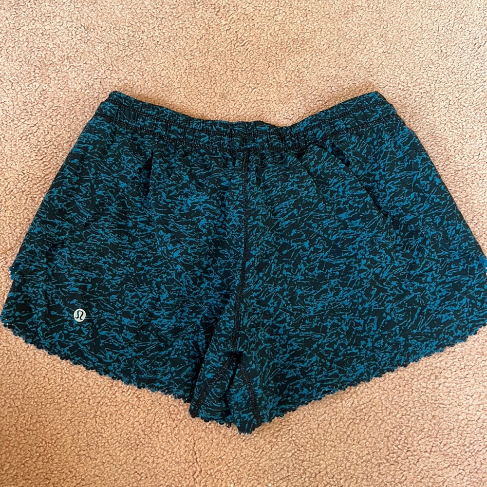 Lululemon shorts in size 4 blue and black